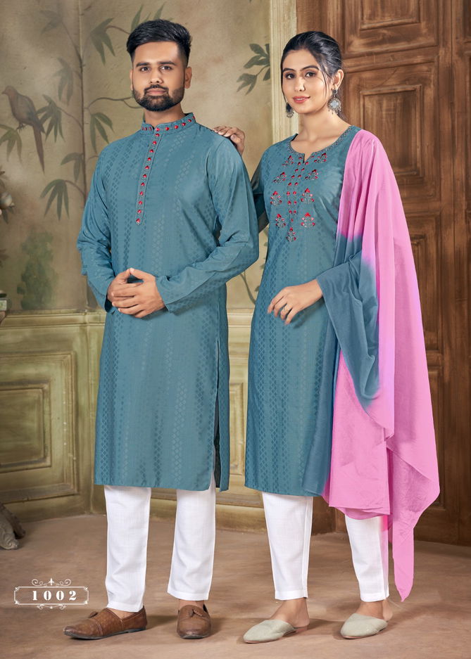 Royal Couple Vol 12 By Banwery Couple Kurta Set Catalog
